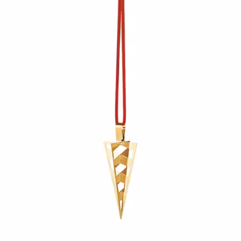 Georg Jensen 2025 jul prydnad strut hängande 18 Karat guldpläterat. Ornament