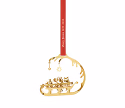 Georg Jensen 2025 jul mobil 1995.  18 Karat guldpläterat. Ornament 30 års-jubileum