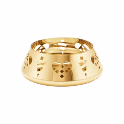 Georg Jensen 2025 jul ljusstake för blockljus 18 Karat guldpläterat. Ornament