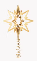 Georg Jensen julgrans stjärna Liten. Guldpläterat mässing