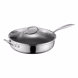Dorre Stek traktör panna 30 cm med lock Eminence PFAS-fri keramisk non stick beläggning
