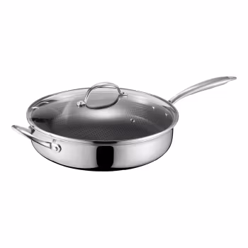 Dorre Stek traktör panna 30 cm med lock Eminence PFAS-fri keramisk non stick beläggning