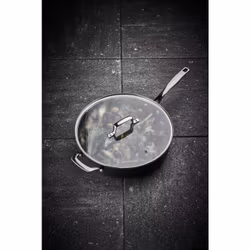 Modern House Stek traktör panna med lock Black Line 30 cm PFAS-fri keramisk non stick beläggning