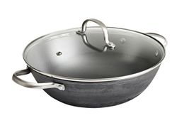 Satake Stekpanna Traktörpanna med glaslock  Pure Pan 28 cm Gjutjärn. PFAS-fri