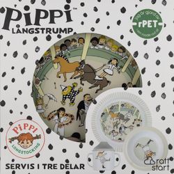 Astrid Lindgren Barnservis Pippi Cirkus 3 delar Rätt Start