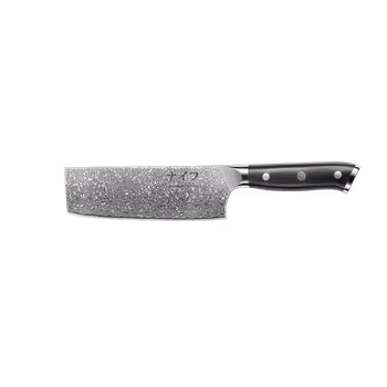 Damascus by Haws Nakiri 17,5 cm. Grönsakskniv. 67 lager Totallängd 30 cm
