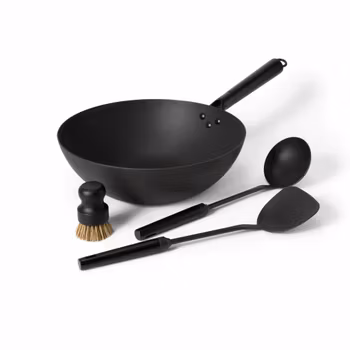 Satake Wokset Kolstål 32 cm 4 delar