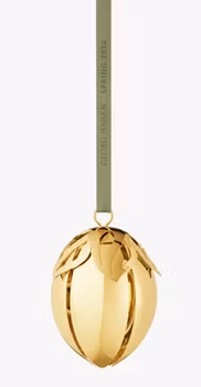 Georg Jensen 2026 Ägg. Påskhänge 18 Karat guldpläterat.