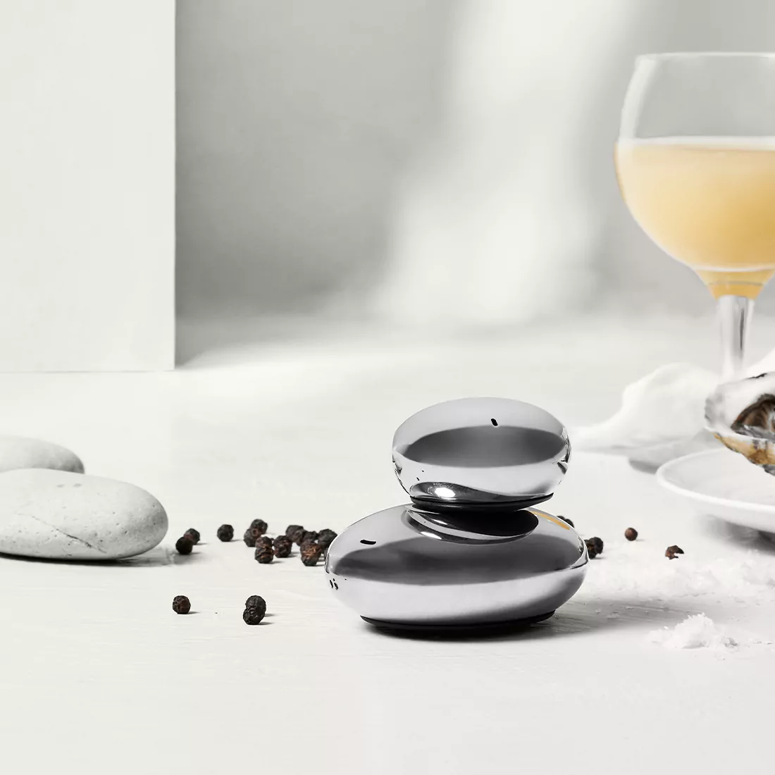 Hardanger Bestikk salt och pepparkar 2-pack Rostfri