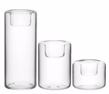 Kosta Boda Happy ljuslykta 3-pack. Klar, glas