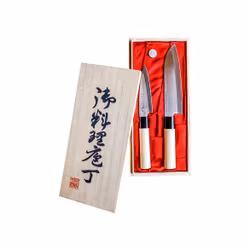 Satake Houcho Knivset, Santuko 17 cm samt Skalkniv 12 cm. 2 delar