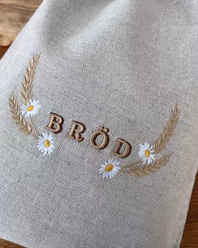 Bread Bestie Brödpåse Daisy 28x39 cm Linne