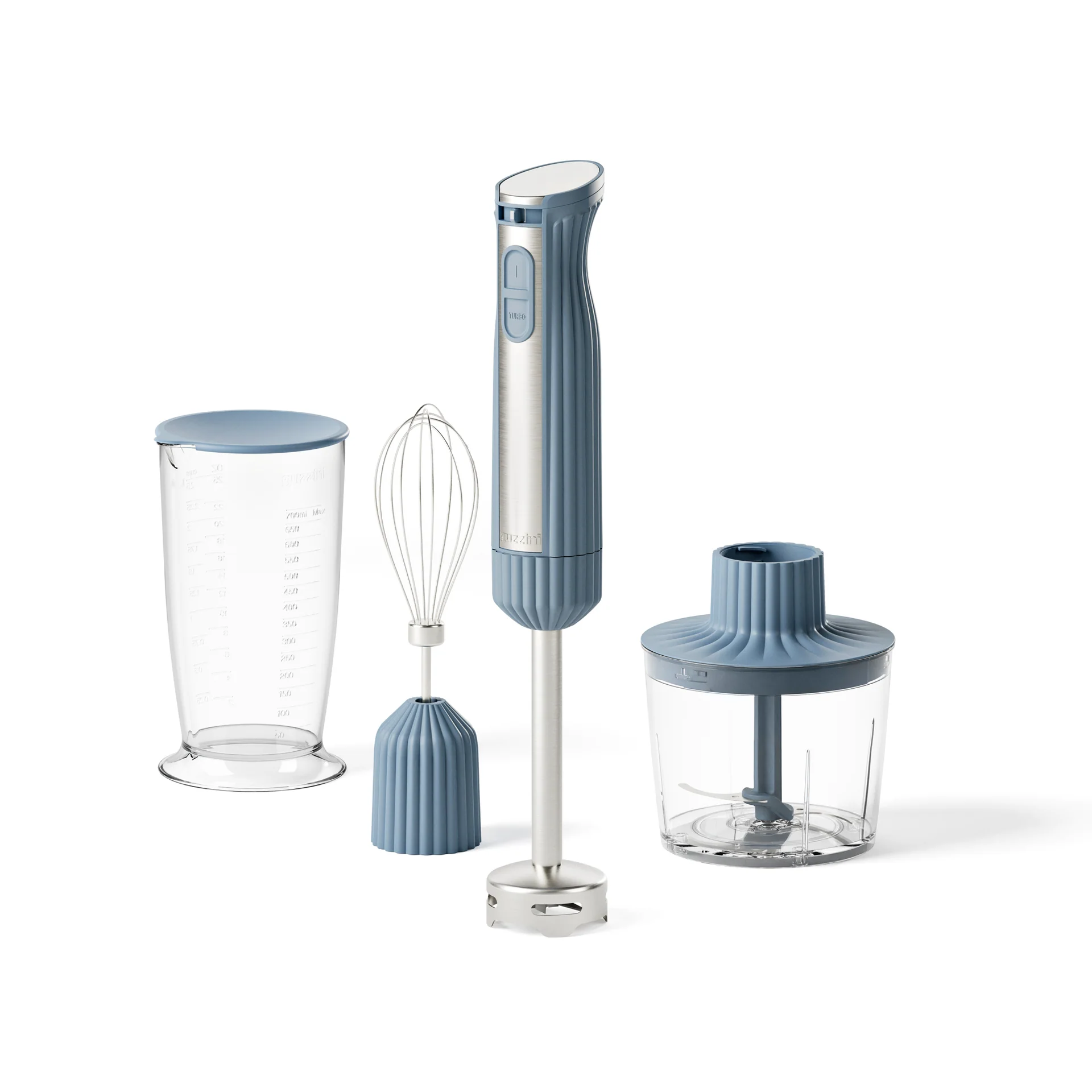 Guzzini Sous Chef Stavmixer med tillbehör. Marinblå. 600 W