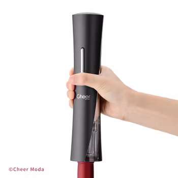 Cheer Moda Skyline Vinöppnare med folieskärare. Svart. Vitality. Batteridriven