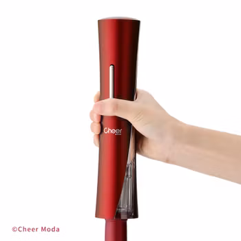 Cheer Moda Skyline Vinöppnare med folieskärare. Röd. Vitality. Batteridriven