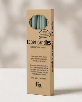 Fix Candle Handstöpta ljus 38 cm. 6-pack. Eucalyptos