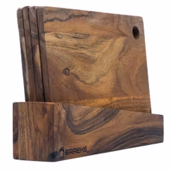 ERREKE Skärbrädeset med 4 brädor och ställ. Acacia. 25x18x1 cm Kerala