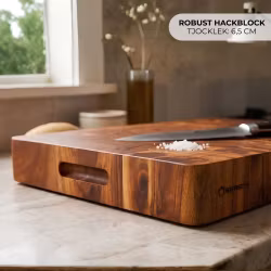 ERREKE Skärbräda Slaktarblock Butcher Block. Ändträ. Akacia. 50x38x6,5 cm. Deccan