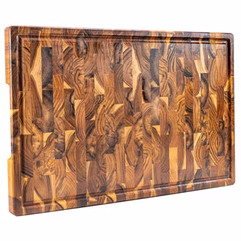 ERREKE Skärbräda.Teak. Ändträ. 58x38x3,2 cm. Med juicekanal. Sidney XXL