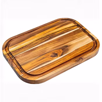 ERREKE Skärbräda. Teak. 40x28x2,4cm. Med juicekanal. Miami