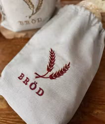 Bread Bestie Brödpåse Röd Havre 28x39 cm Linne