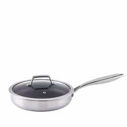 Hâws Santo 24 cm traktör stekpanna med lock. Hybrid-nonstick. Rostfri. PFAS-fri