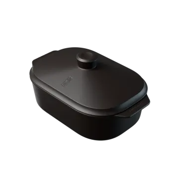MyRomy Brödlåda, Brödbox, Keramik, Stor, Svart, Coffee Signature Edition. Glaserad