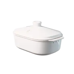 My Romy Brödlåda, Brödbox, Keramik, Stor, Vit, Cream Signature Edition. Glaserad