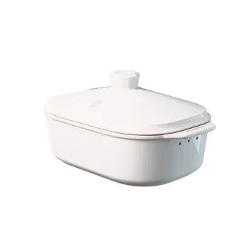 MyRomy Brödlåda, Brödbox, Keramik, Stor, Vit, Cream Signature Edition. Glaserad
