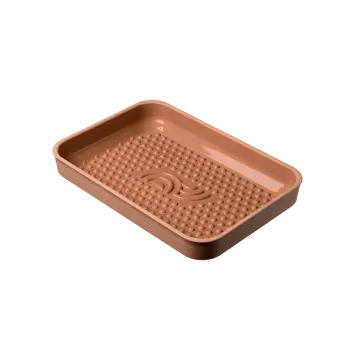 MyRomy Plancha BBQ, Ugnsform, 33x23 cm. Terracotta Signature Edition. Glaserad