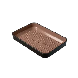 My Romy Plancha BBQ, Ugnsform, 33x23 cm. Svart, Coffee Signature Edition. Glaserad