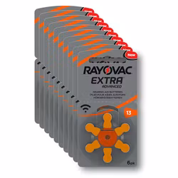 Hörapparatsbatterier Rayovac 13 ORANGE, 6-pack 10 st