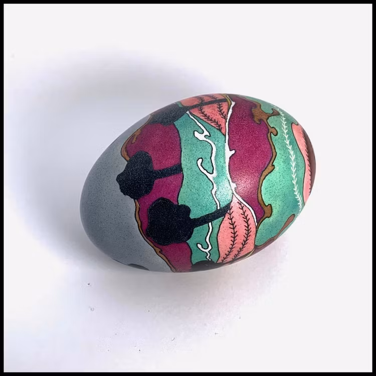 Landscape egg