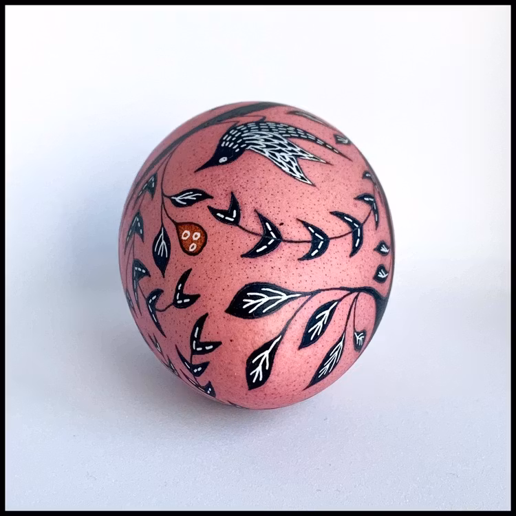 Birds in trees (pink)