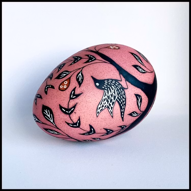 Birds in trees (pink)