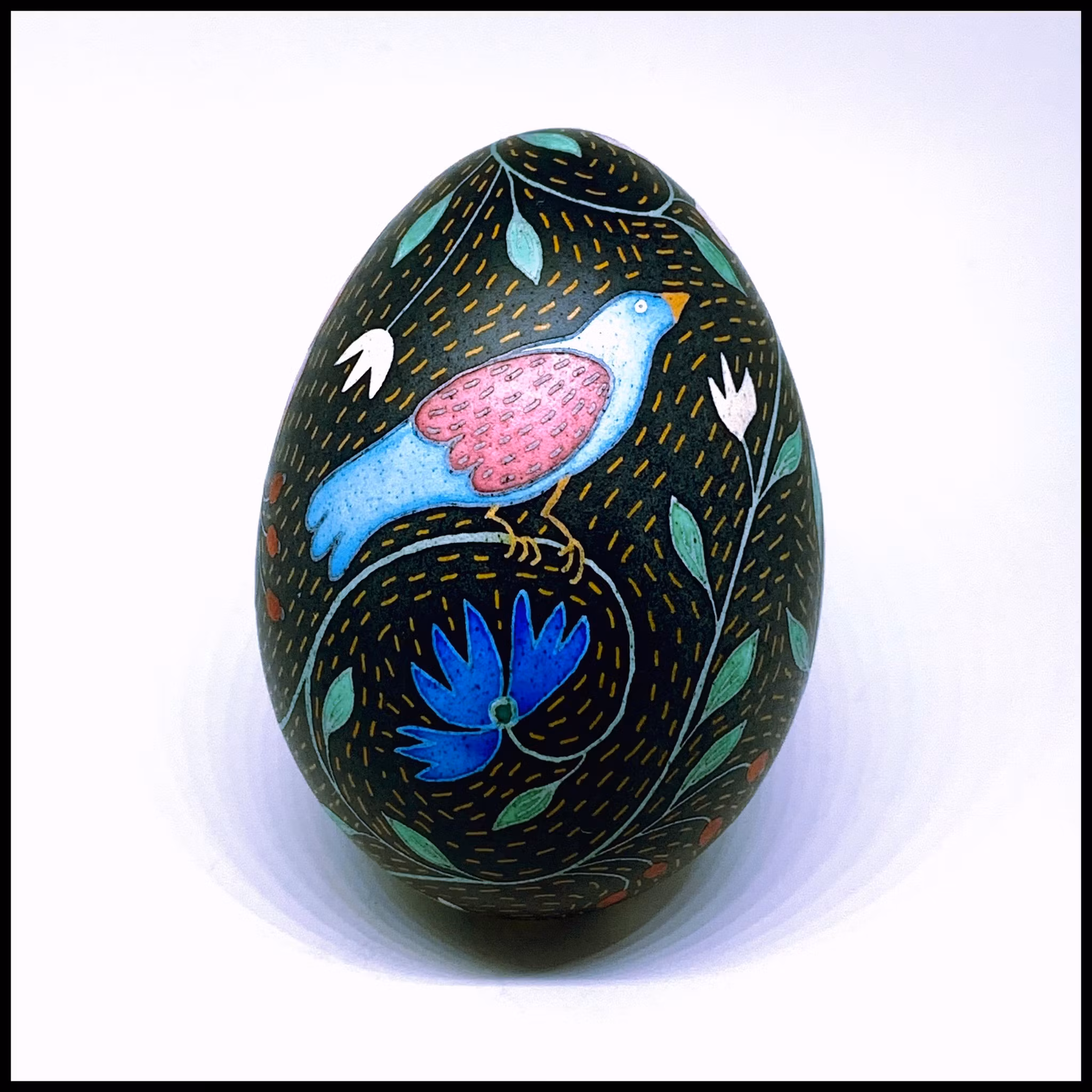 Birds in Paradise (yellow stitch)