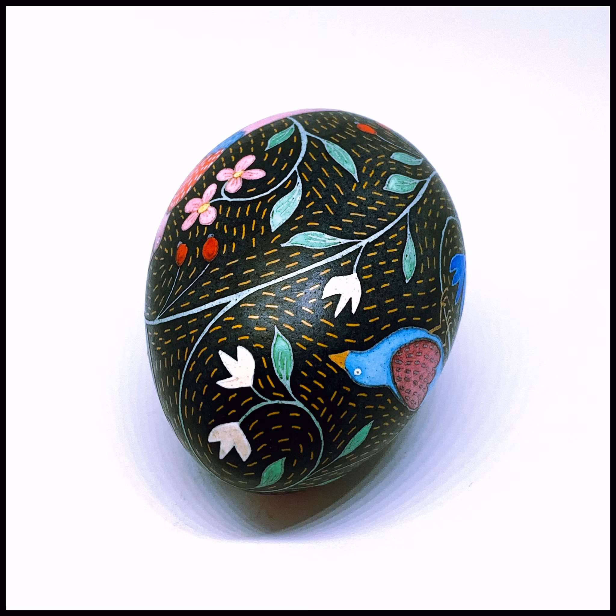 Birds in Paradise (yellow stitch)