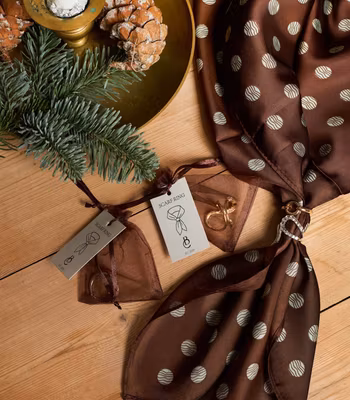 Beau scarf ring guld