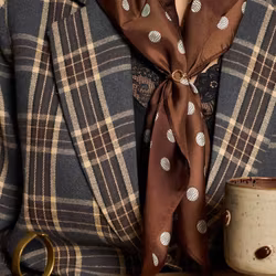 Ash scarf ring silver