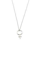 Woman Up halsband 90cm silver