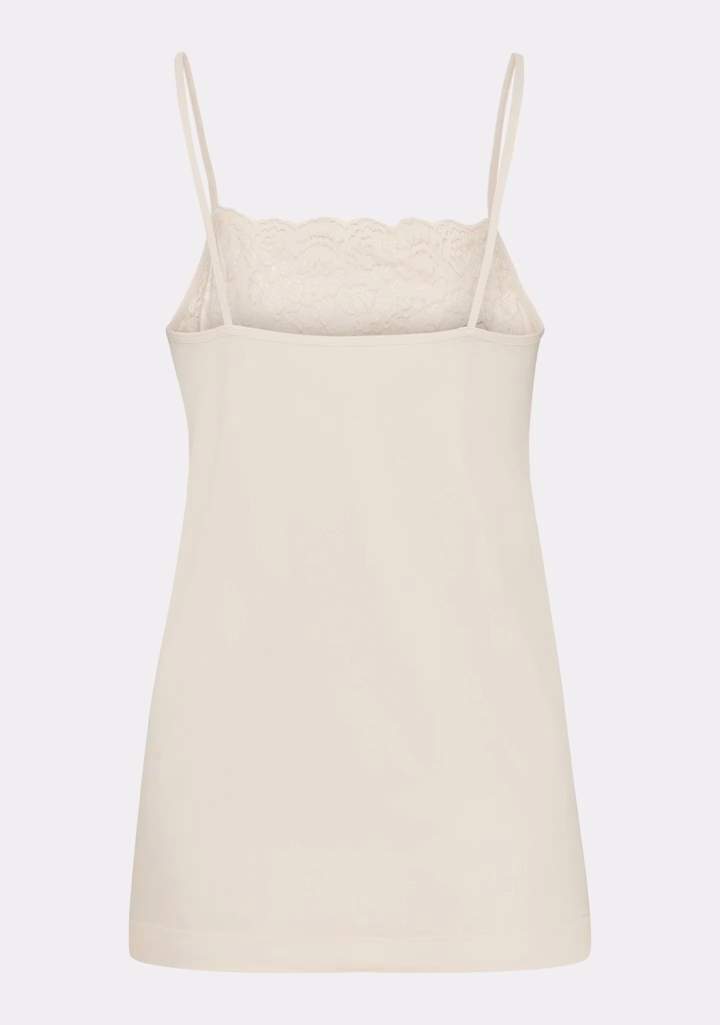 Nilla Wide lace top Sand