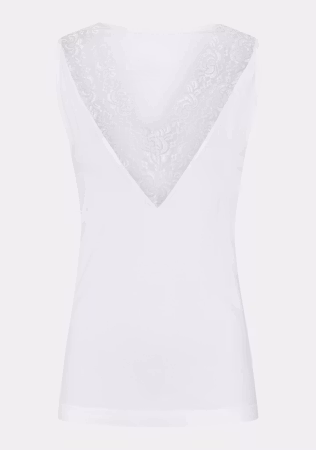 Nilla V-neck topp broken white