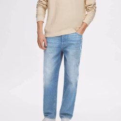 Barrel loose jeans