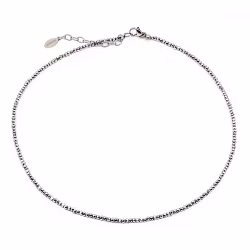 Sparkling halsband 40 cm grå