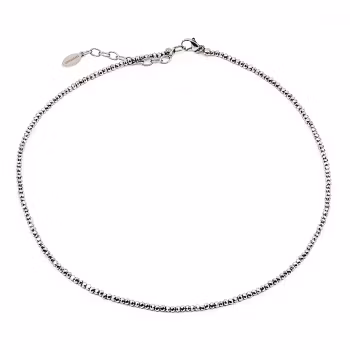 Sparkling halsband 40 cm grå