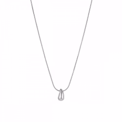 Mini drop halsband silver