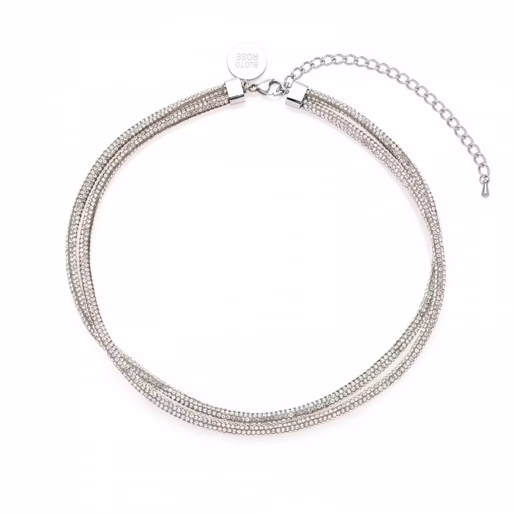 Edition 2 row halsband silver