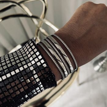 Crown armband silver