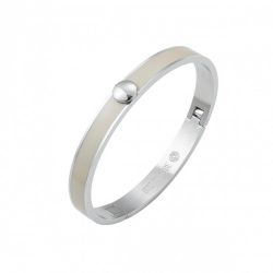Capri armband ivory/silver