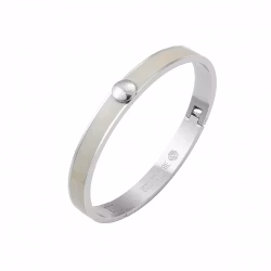 Capri armband ivory/silver